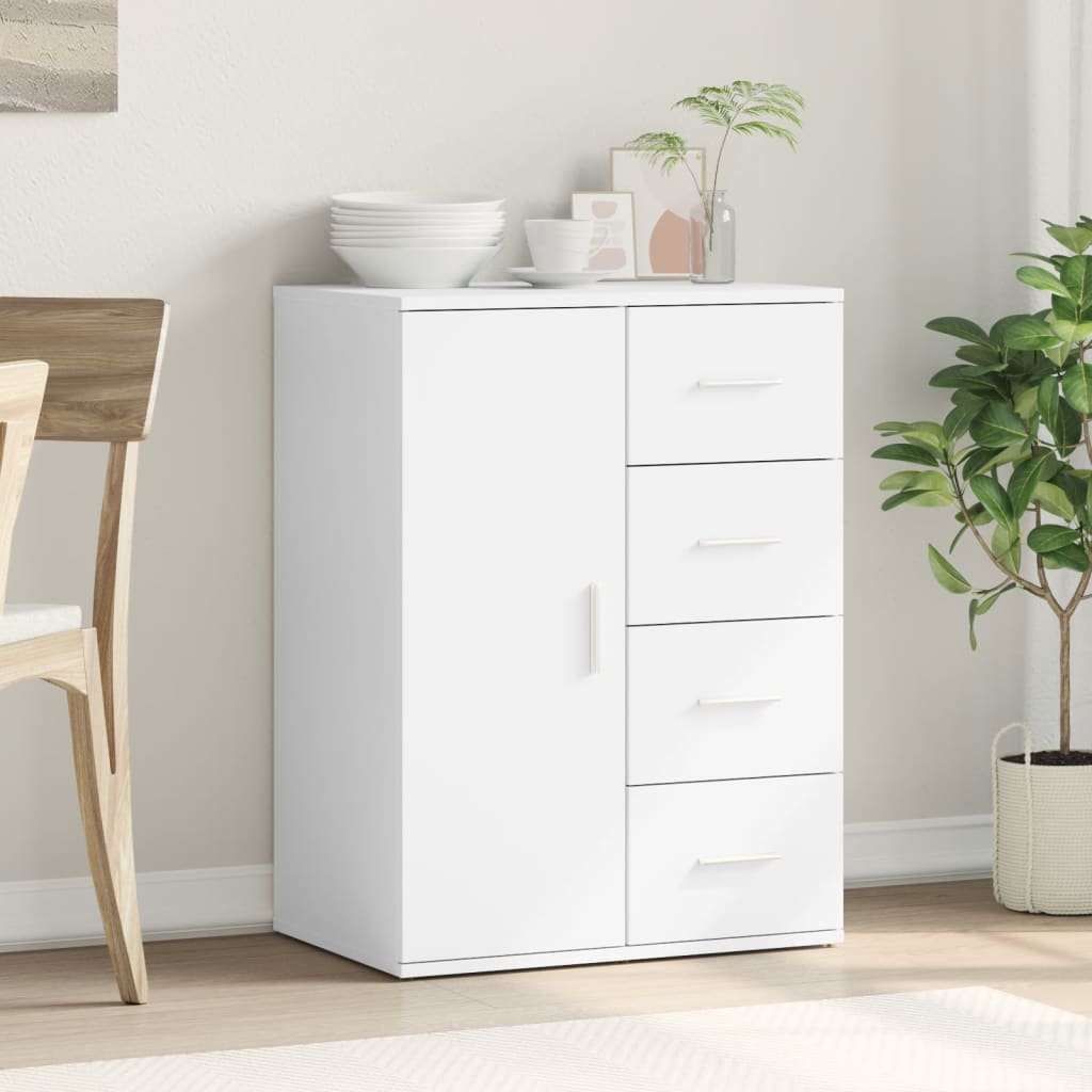 Dressoir 59x39x80 cm bewerkt hout wit is nu te koop bij PeponiXL, paradijselijk wonen!