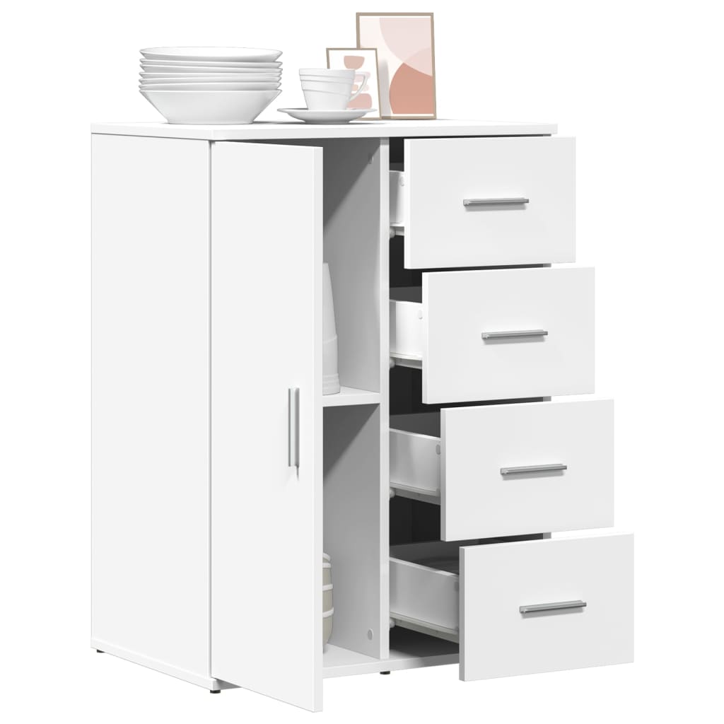 Dressoir 59x39x80 cm bewerkt hout wit is nu te koop bij PeponiXL, paradijselijk wonen!