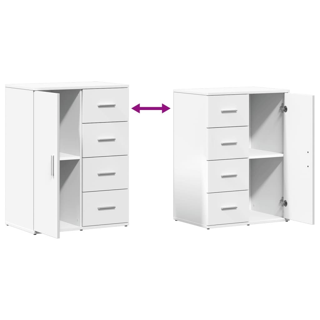 Dressoir 59x39x80 cm bewerkt hout wit is nu te koop bij PeponiXL, paradijselijk wonen!
