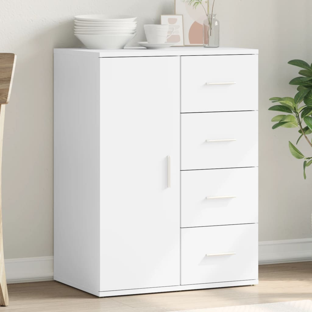 Dressoir 59x39x80 cm bewerkt hout wit is nu te koop bij PeponiXL, paradijselijk wonen!