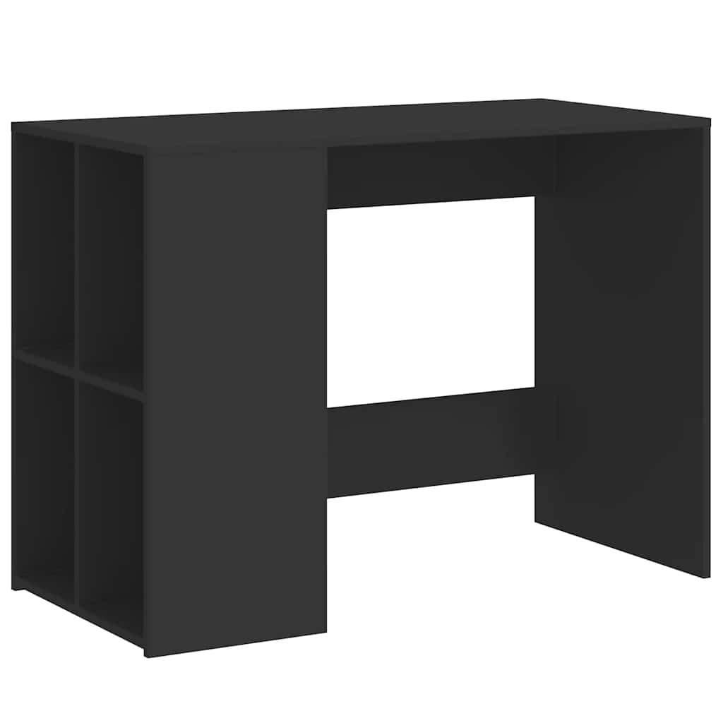 Bureau 102x50x75 cm bewerkt hout zwart is nu te koop bij PeponiXL, paradijselijk wonen!