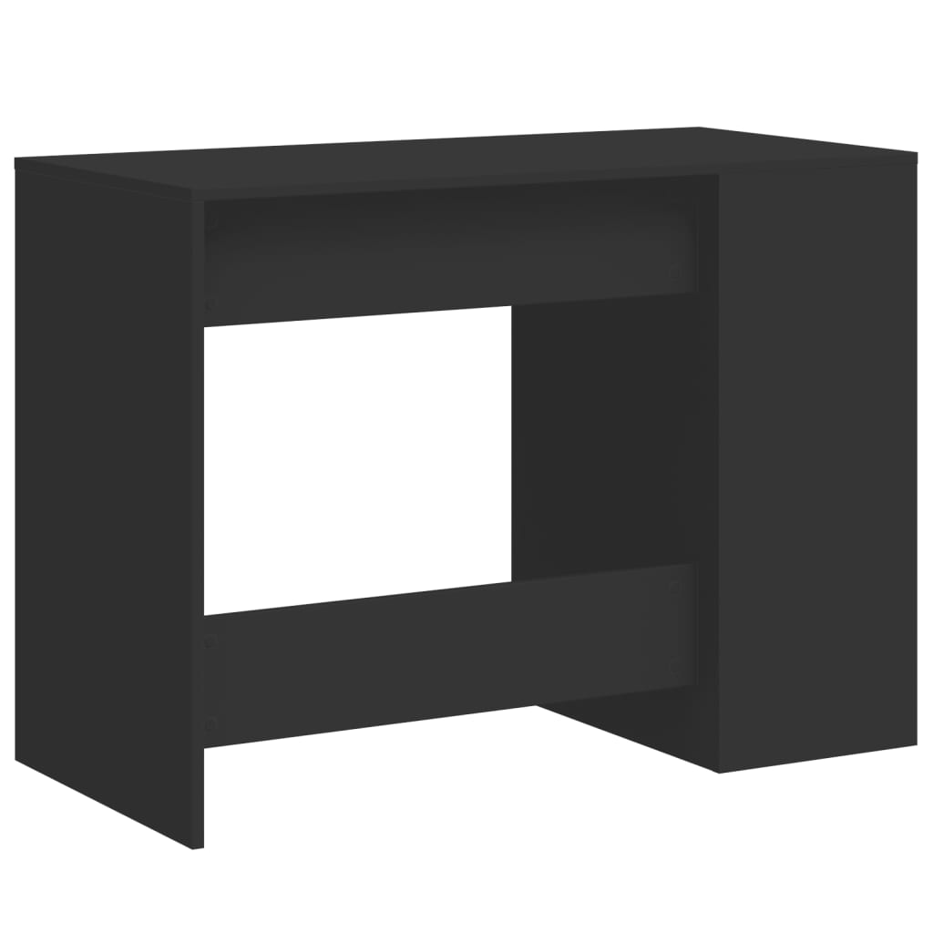 Bureau 102x50x75 cm bewerkt hout zwart is nu te koop bij PeponiXL, paradijselijk wonen!