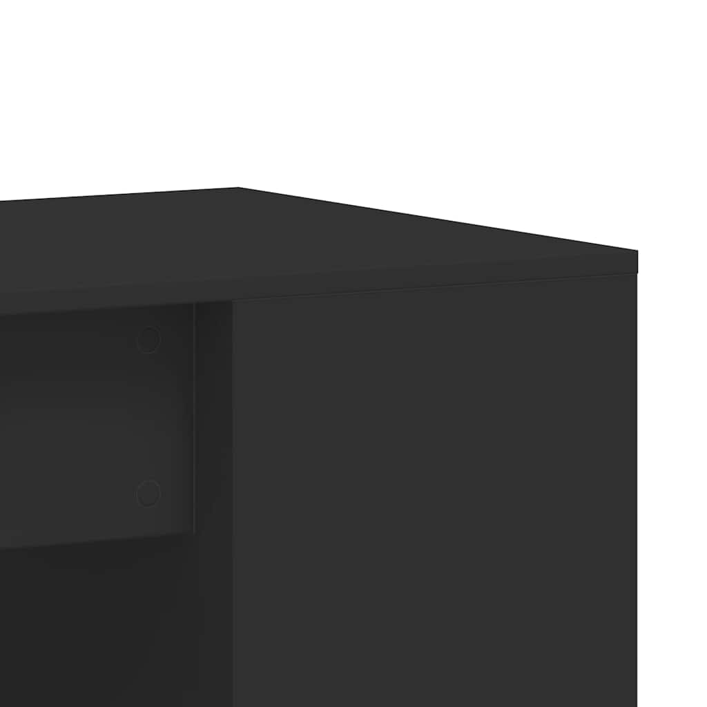 Bureau 102x50x75 cm bewerkt hout zwart is nu te koop bij PeponiXL, paradijselijk wonen!