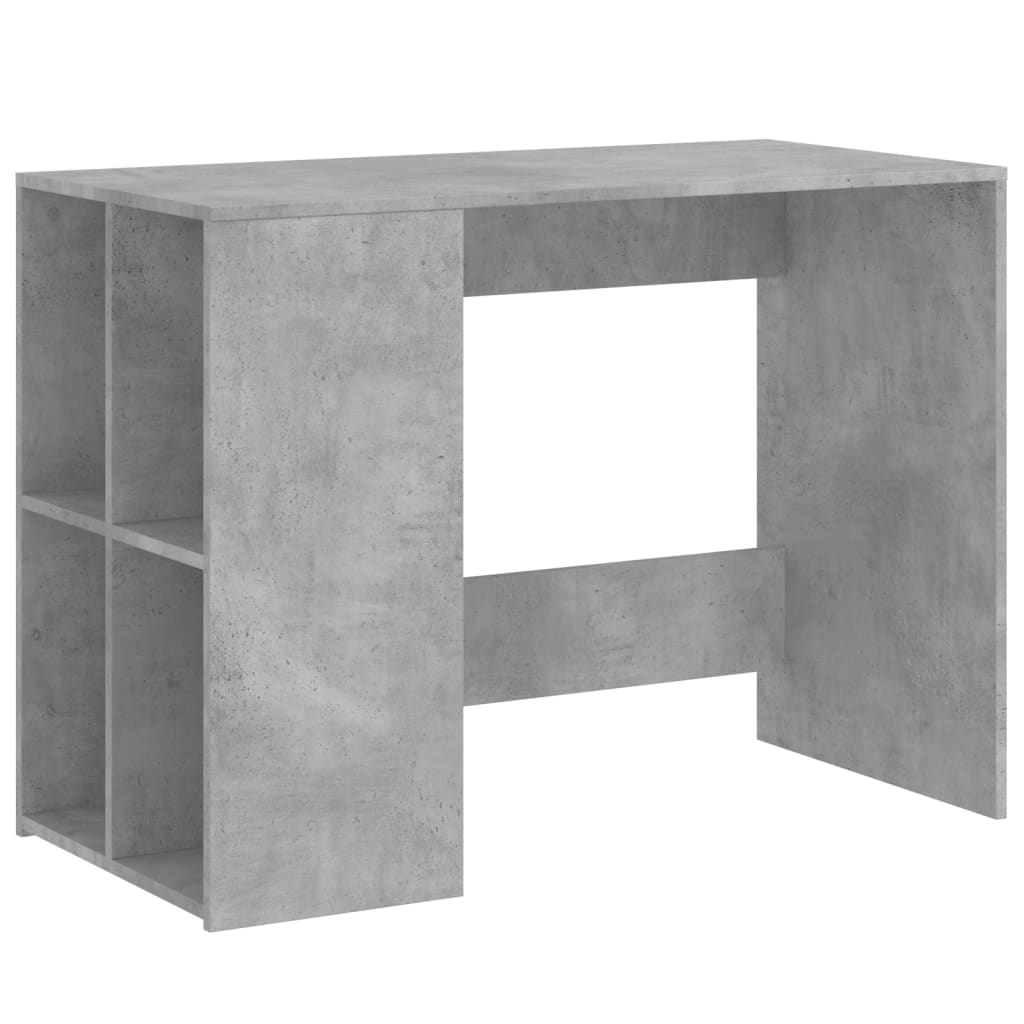 Bureau 102x50x75 cm bewerkt hout betongrijs is nu te koop bij PeponiXL, paradijselijk wonen!