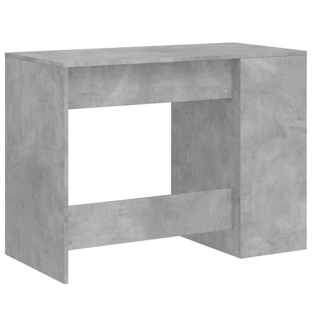 Bureau 102x50x75 cm bewerkt hout betongrijs is nu te koop bij PeponiXL, paradijselijk wonen!