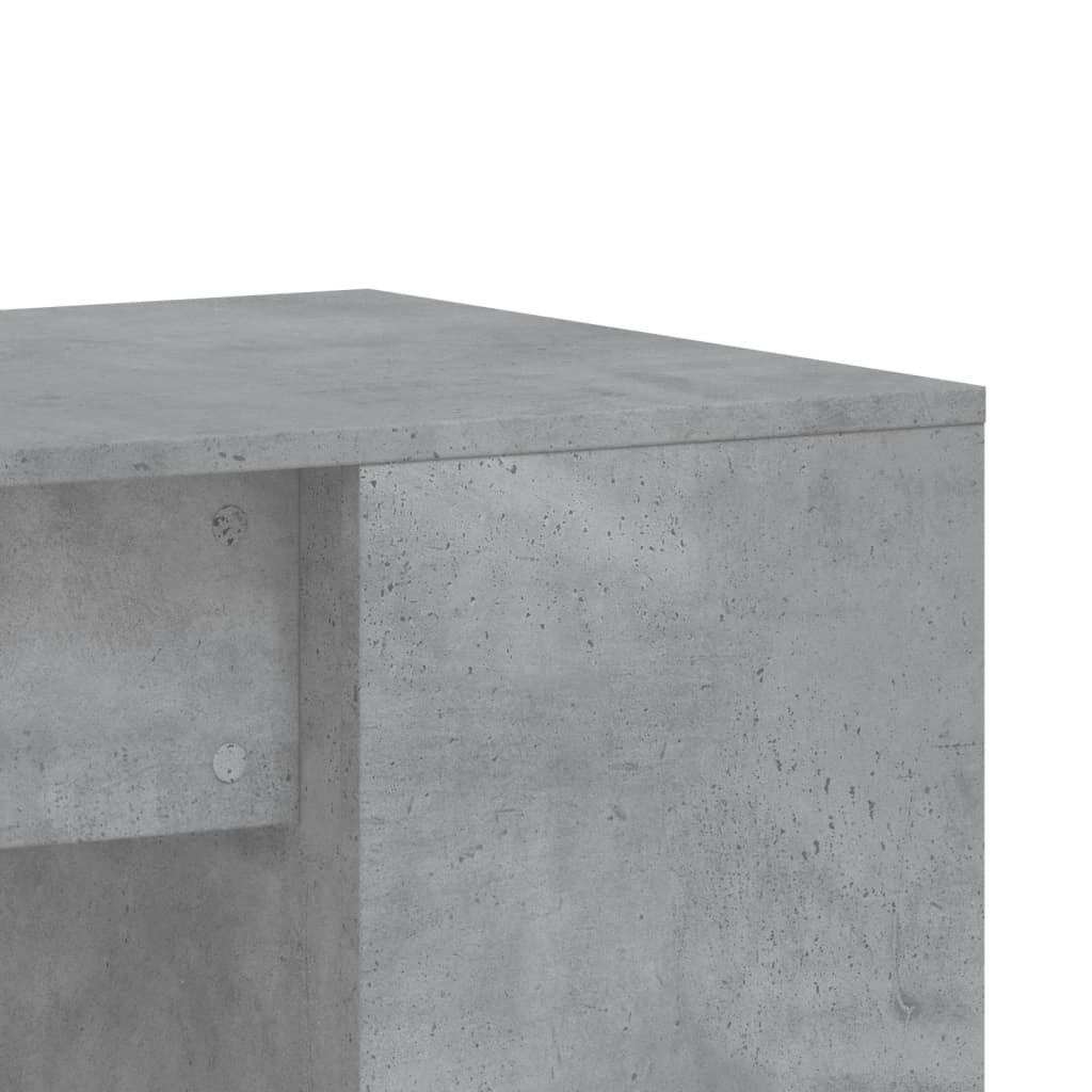 Bureau 102x50x75 cm bewerkt hout betongrijs is nu te koop bij PeponiXL, paradijselijk wonen!