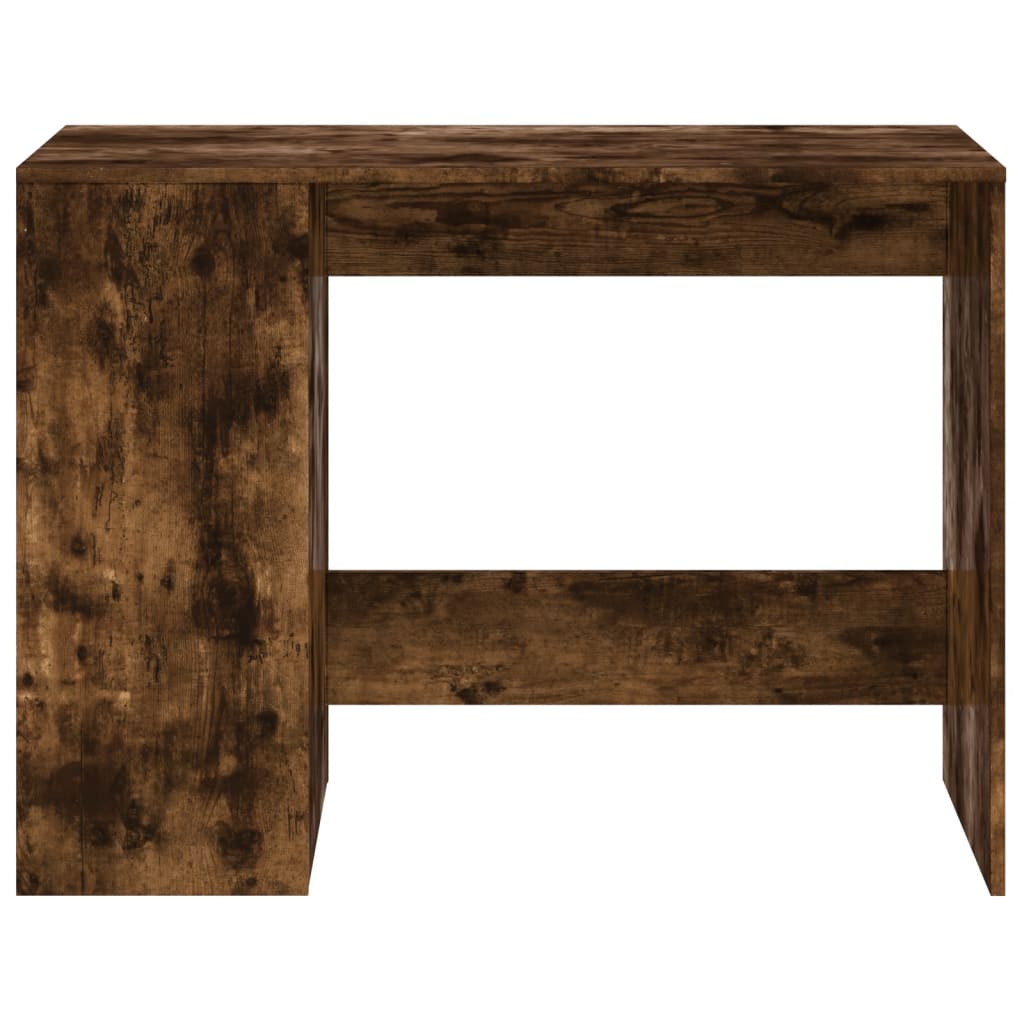 Bureau 102x50x75 cm bewerkt hout gerookt eikenkleurig is nu te koop bij PeponiXL, paradijselijk wonen!