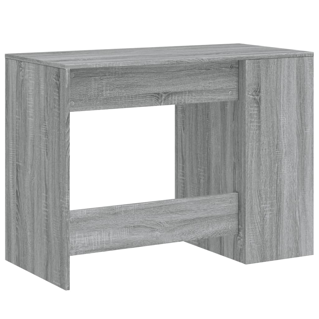 Bureau 102x50x75 cm bewerkt hout grijs sonoma eikenkleurig is nu te koop bij PeponiXL, paradijselijk wonen!