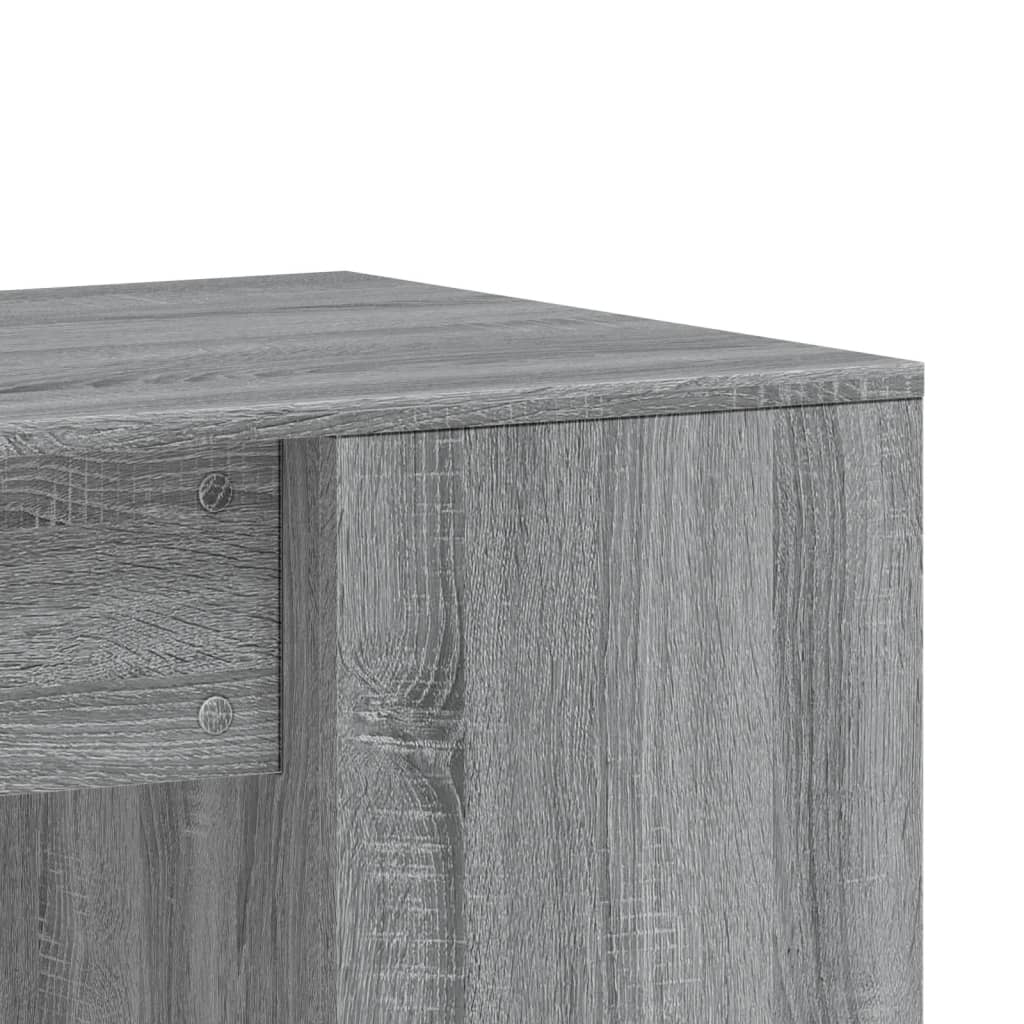Bureau 102x50x75 cm bewerkt hout grijs sonoma eikenkleurig is nu te koop bij PeponiXL, paradijselijk wonen!