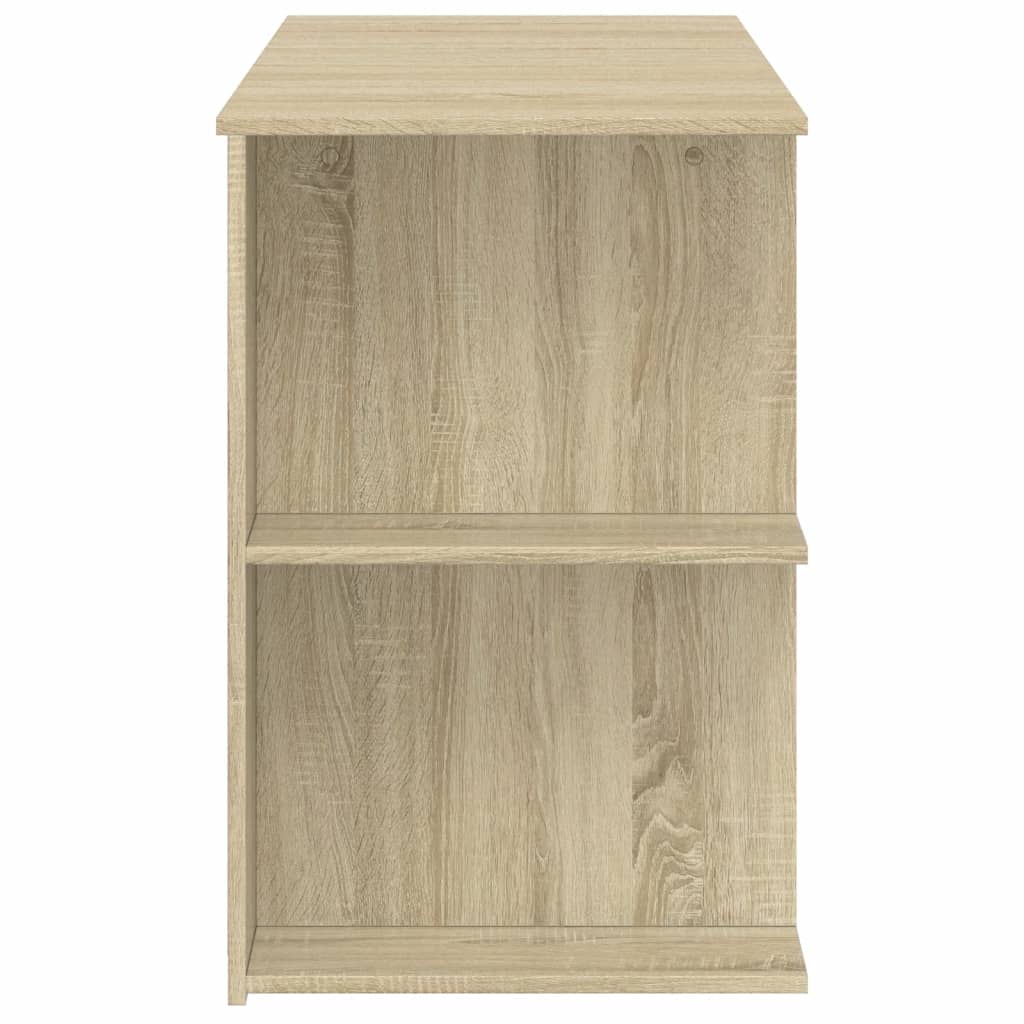 Bureau 140x50x75 cm bewerkt hout sonoma eikenkleurig is nu te koop bij PeponiXL, paradijselijk wonen!