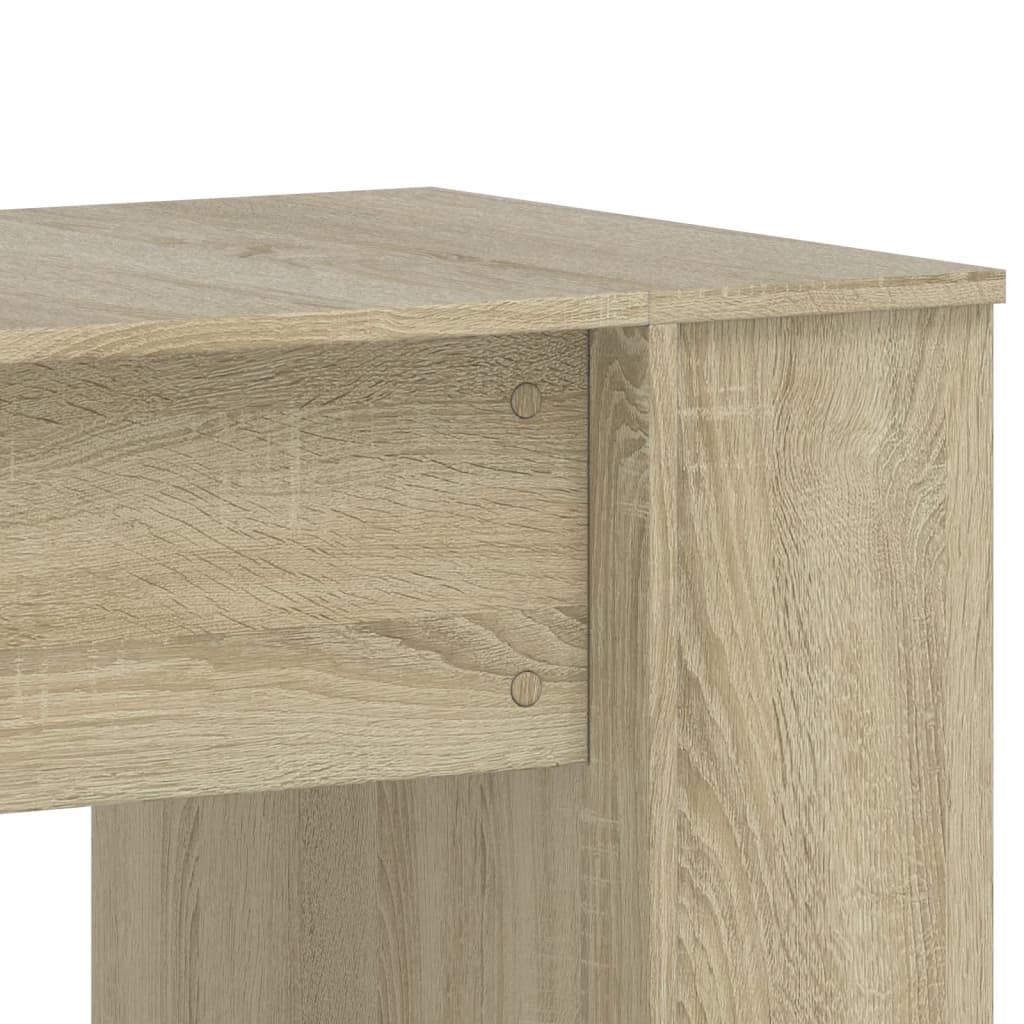 Bureau 140x50x75 cm bewerkt hout sonoma eikenkleurig is nu te koop bij PeponiXL, paradijselijk wonen!