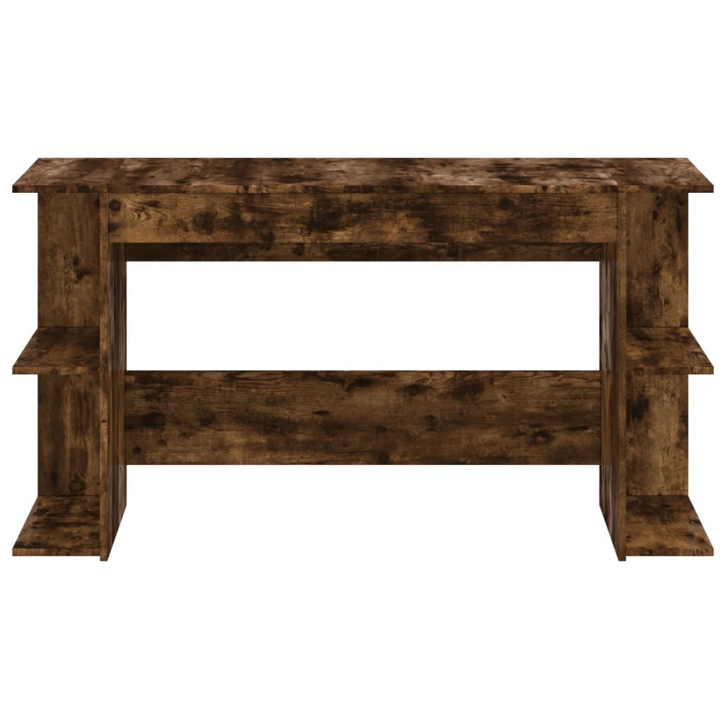 Bureau 140x50x75 cm bewerkt hout gerookt eikenkleurig is nu te koop bij PeponiXL, paradijselijk wonen!