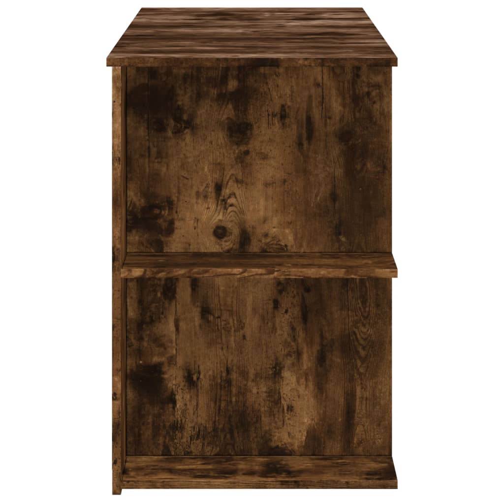 Bureau 140x50x75 cm bewerkt hout gerookt eikenkleurig is nu te koop bij PeponiXL, paradijselijk wonen!