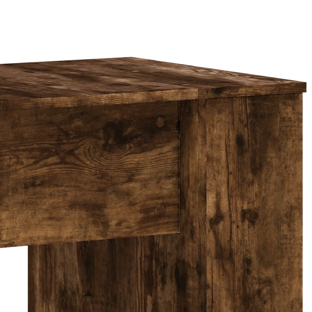 Bureau 140x50x75 cm bewerkt hout gerookt eikenkleurig is nu te koop bij PeponiXL, paradijselijk wonen!