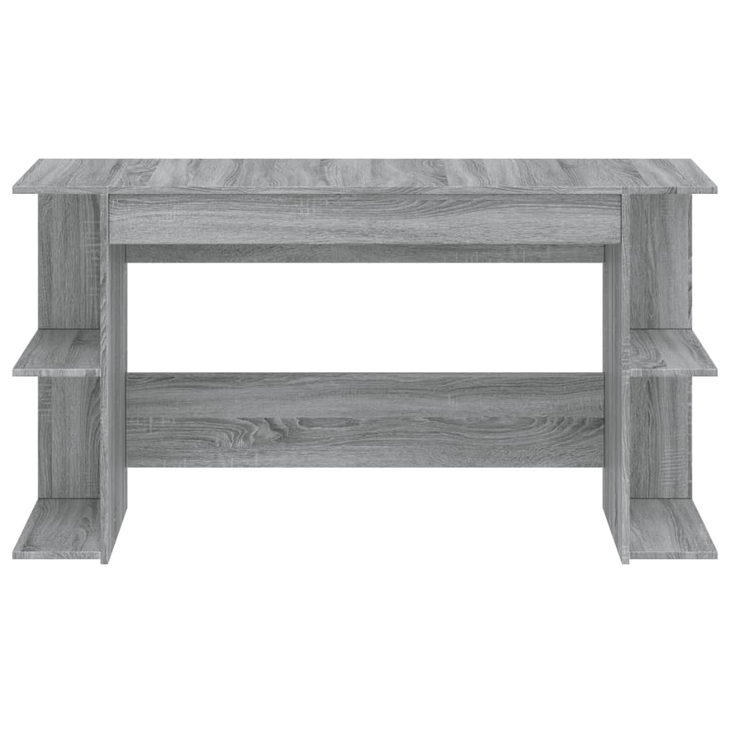 Bureau 140x50x75 cm bewerkt hout grijs sonoma eikenkleurig is nu te koop bij PeponiXL, paradijselijk wonen!