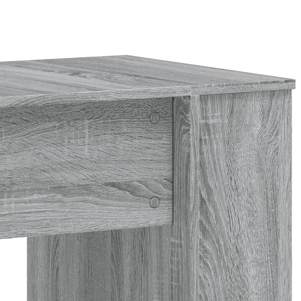 Bureau 140x50x75 cm bewerkt hout grijs sonoma eikenkleurig is nu te koop bij PeponiXL, paradijselijk wonen!