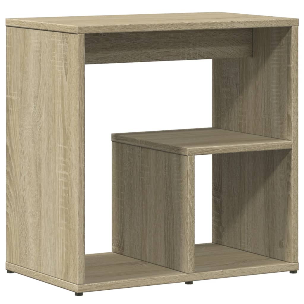 Bijzettafels 2 st 50x30x50 cm bewerkt hout sonoma eikenkleurig is nu te koop bij PeponiXL, paradijselijk wonen!