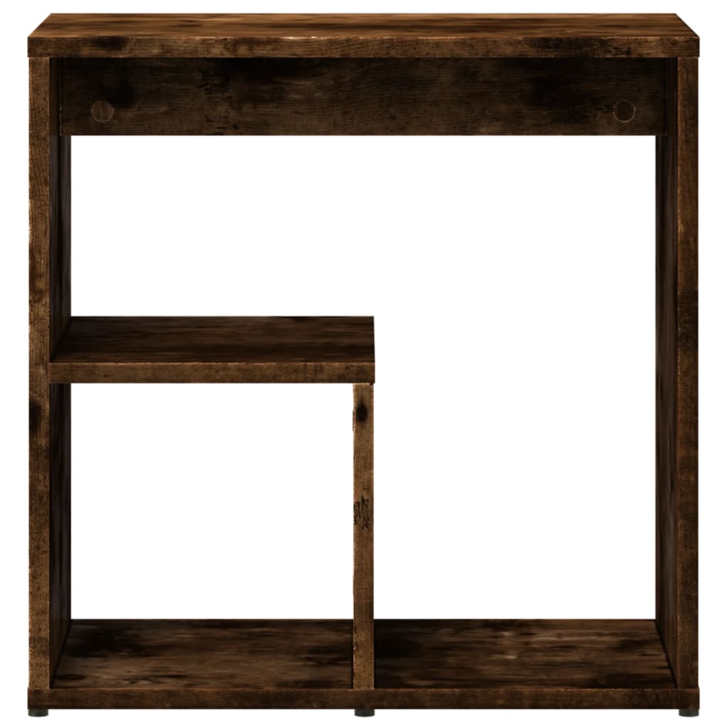 Bijzettafels 2 st 50x30x50 cm bewerkt hout gerookt eikenkleurig is nu te koop bij PeponiXL, paradijselijk wonen!