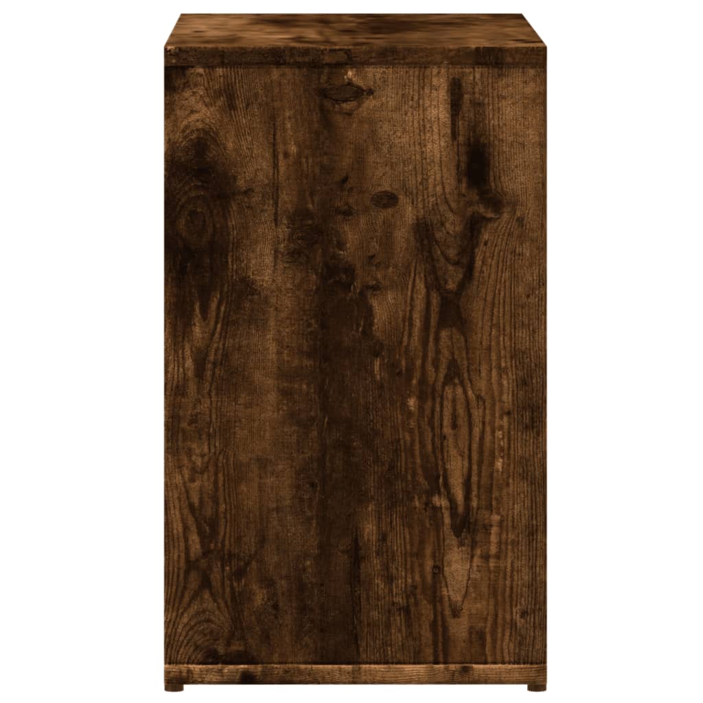 Bijzettafels 2 st 50x30x50 cm bewerkt hout gerookt eikenkleurig is nu te koop bij PeponiXL, paradijselijk wonen!