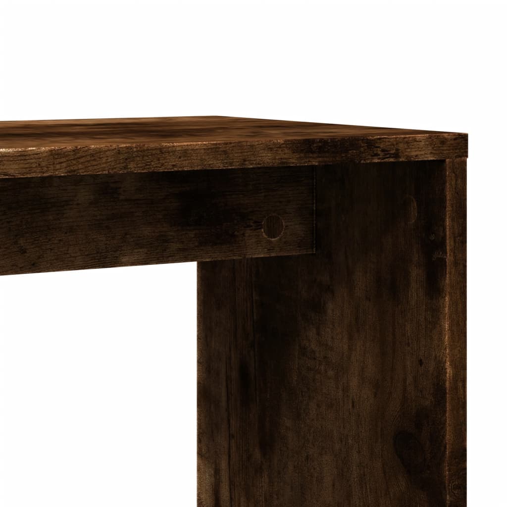 Bijzettafels 2 st 50x30x50 cm bewerkt hout gerookt eikenkleurig is nu te koop bij PeponiXL, paradijselijk wonen!