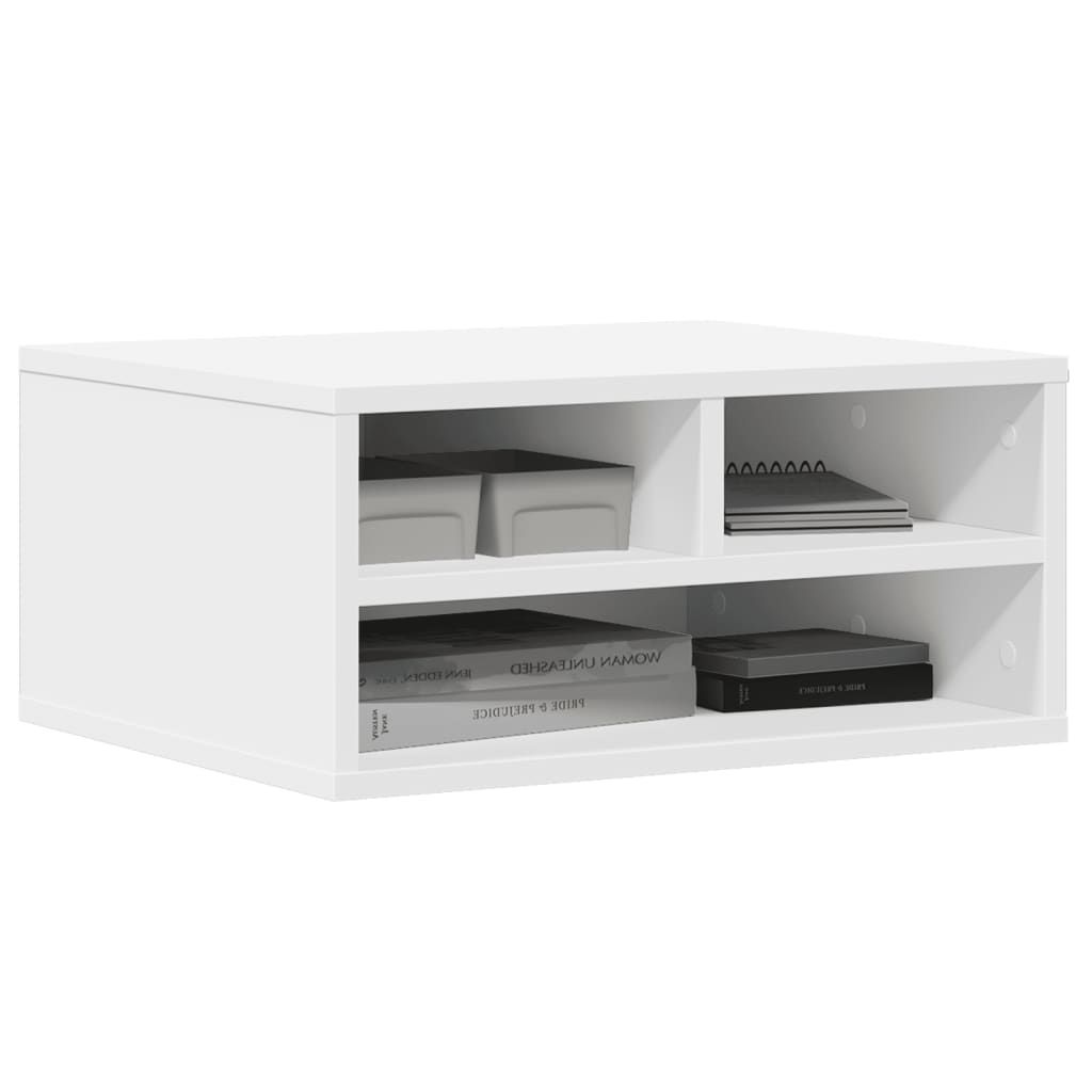 Printerkastje 49x40x22,5 cm bewerkt hout wit is nu te koop bij PeponiXL, paradijselijk wonen!