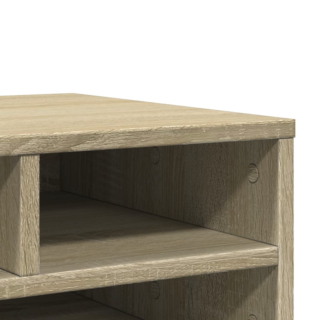 Printerkastje 49x40x22,5 cm bewerkt hout sonoma eikenkleurig is nu te koop bij PeponiXL, paradijselijk wonen!