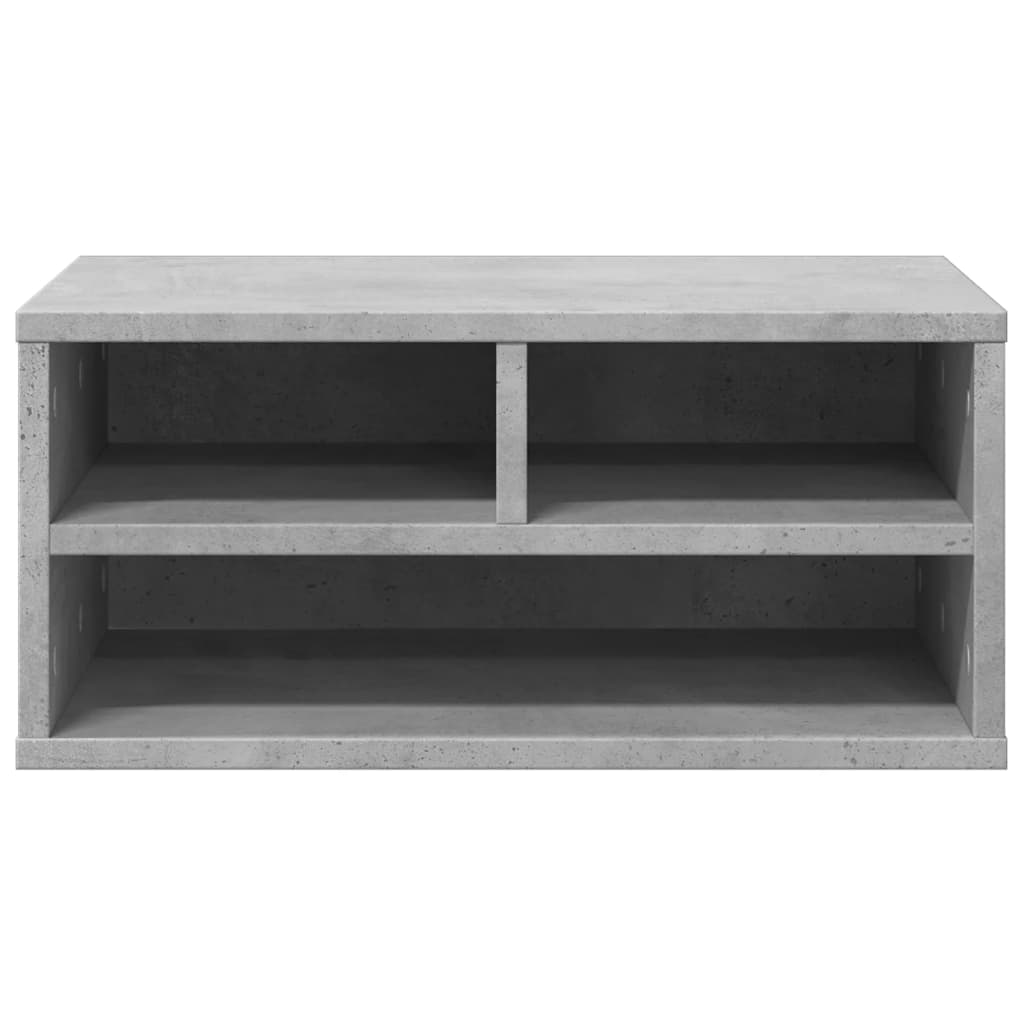 Printerkastje 49x40x22,5 cm bewerkt hout betongrijs is nu te koop bij PeponiXL, paradijselijk wonen!