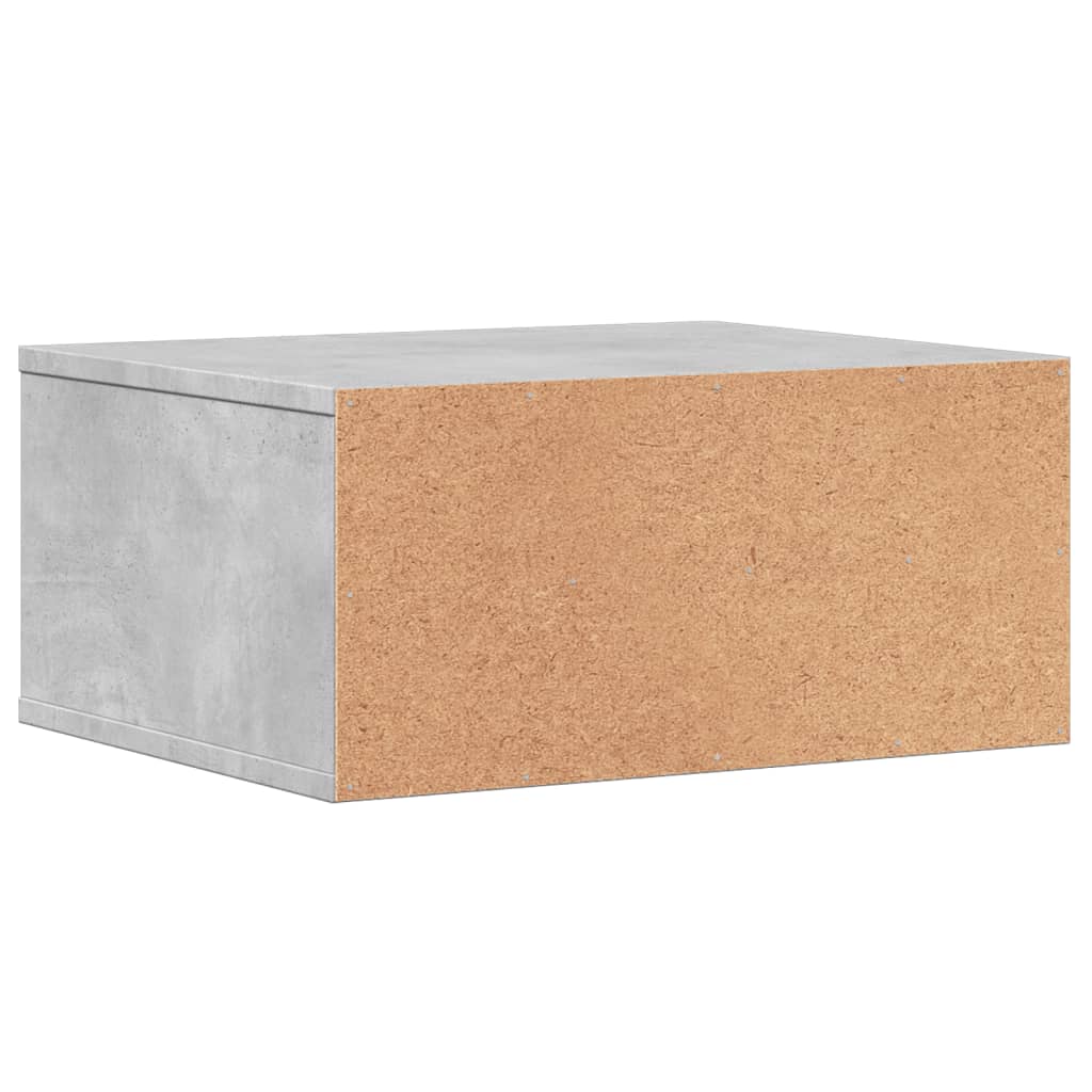 Printerkastje 49x40x22,5 cm bewerkt hout betongrijs is nu te koop bij PeponiXL, paradijselijk wonen!