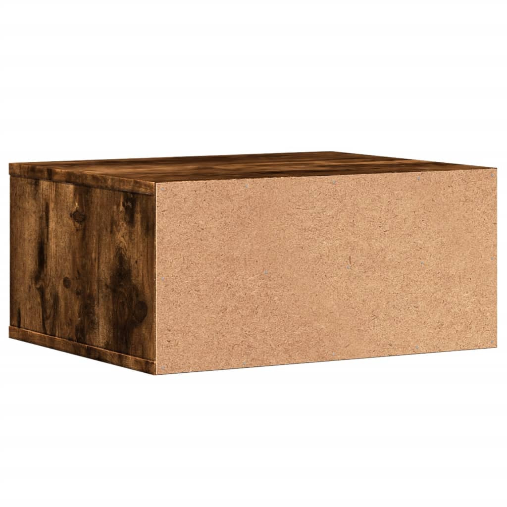 Printerkastje 49x40x22,5 cm bewerkt hout gerookt eikenkleurig is nu te koop bij PeponiXL, paradijselijk wonen!