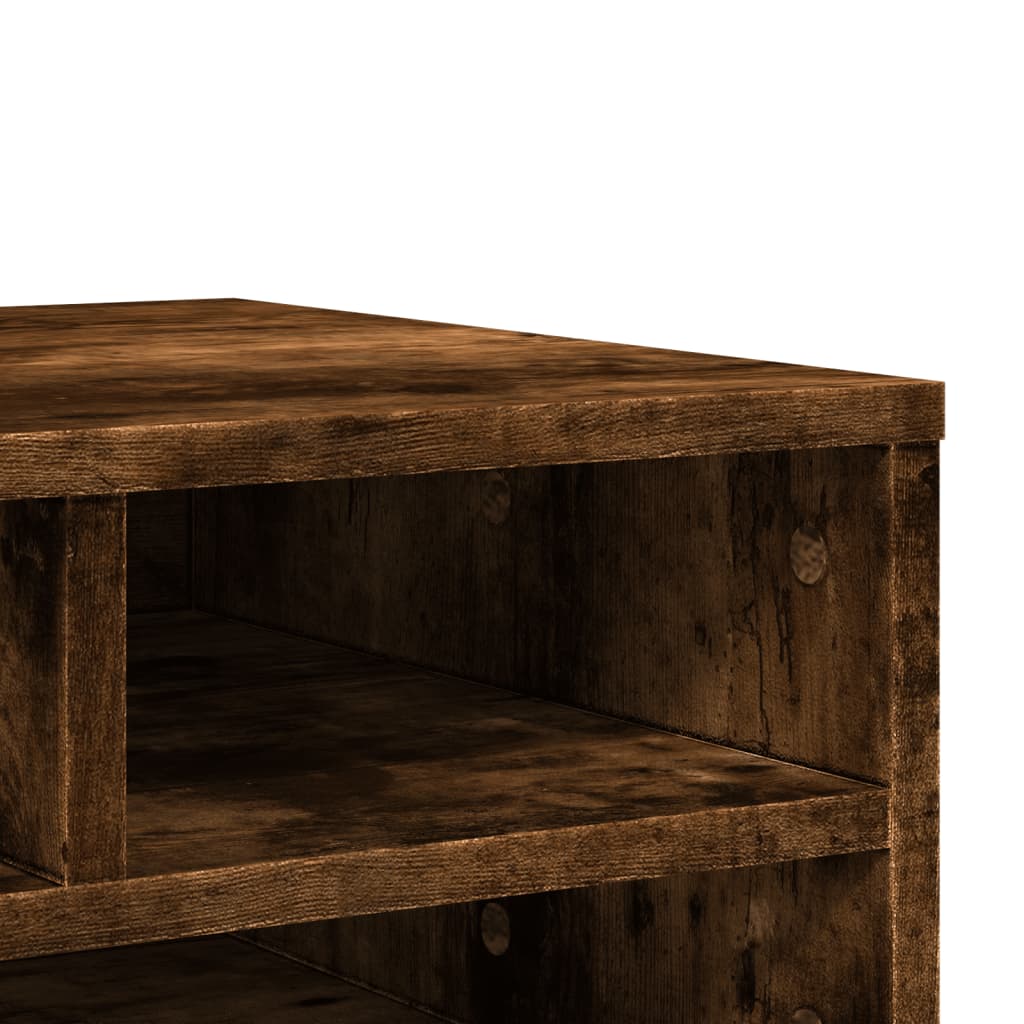 Printerkastje 49x40x22,5 cm bewerkt hout gerookt eikenkleurig is nu te koop bij PeponiXL, paradijselijk wonen!