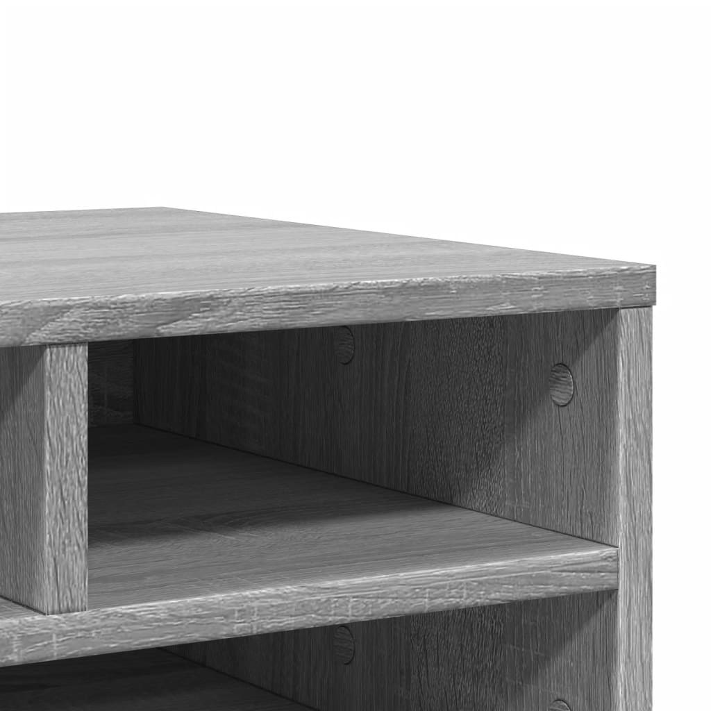 Printerkastje 49x40x22,5 cm bewerkt hout grijs sonoma eiken is nu te koop bij PeponiXL, paradijselijk wonen!