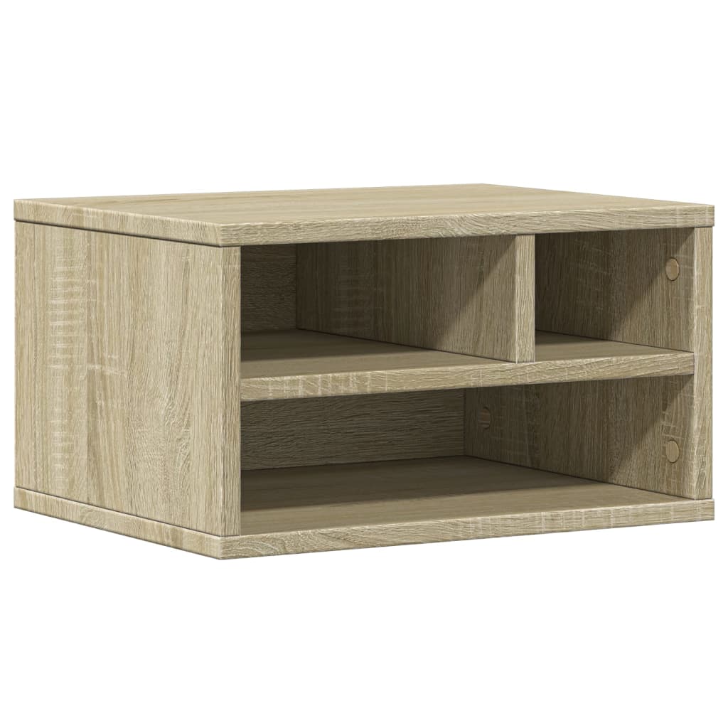 Printerkastje 40x32x22,5 cm bewerkt hout sonoma eikenkleurig is nu te koop bij PeponiXL, paradijselijk wonen!