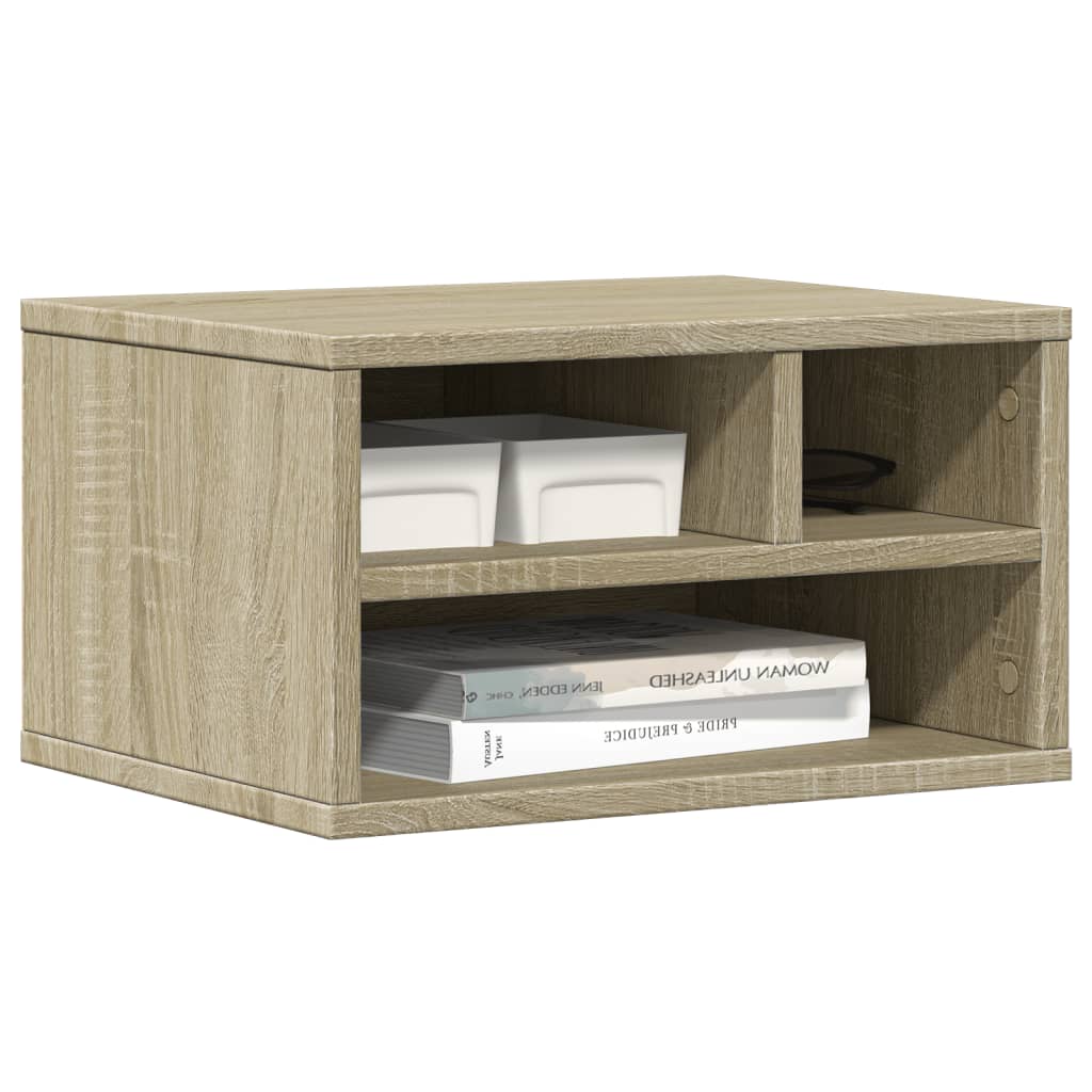 Printerkastje 40x32x22,5 cm bewerkt hout sonoma eikenkleurig is nu te koop bij PeponiXL, paradijselijk wonen!