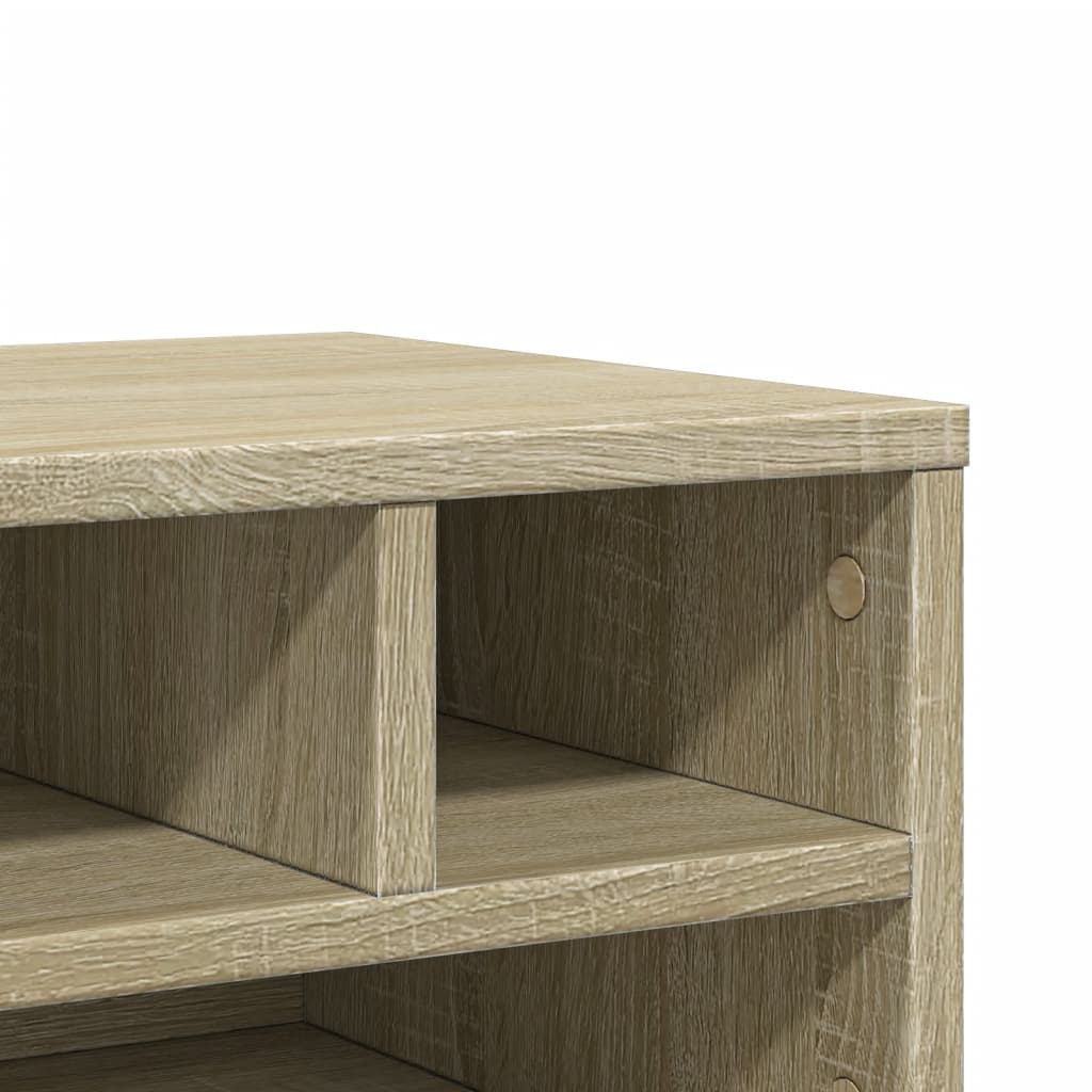 Printerkastje 40x32x22,5 cm bewerkt hout sonoma eikenkleurig is nu te koop bij PeponiXL, paradijselijk wonen!