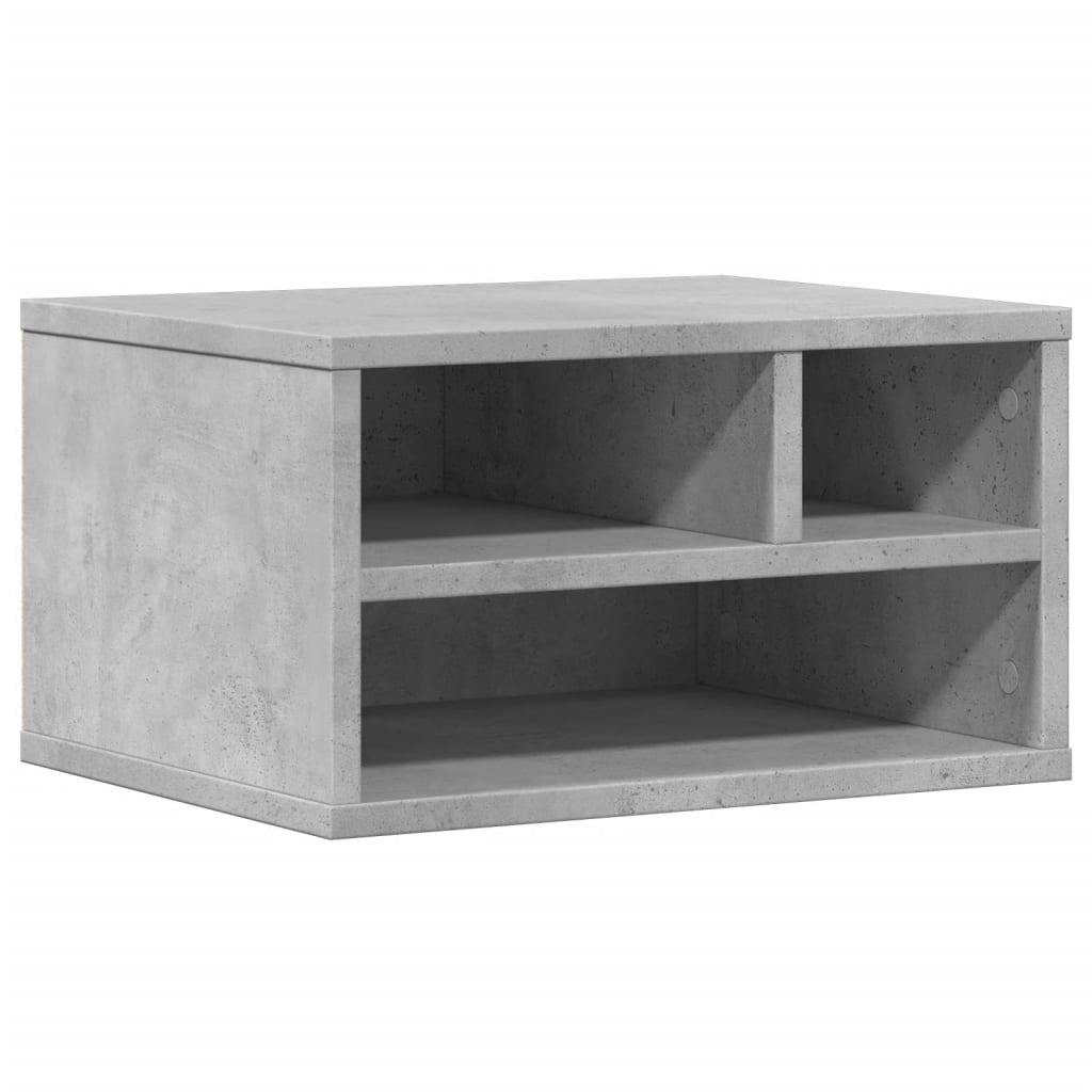 Printerkastje 40x32x22,5 cm bewerkt hout betongrijs is nu te koop bij PeponiXL, paradijselijk wonen!