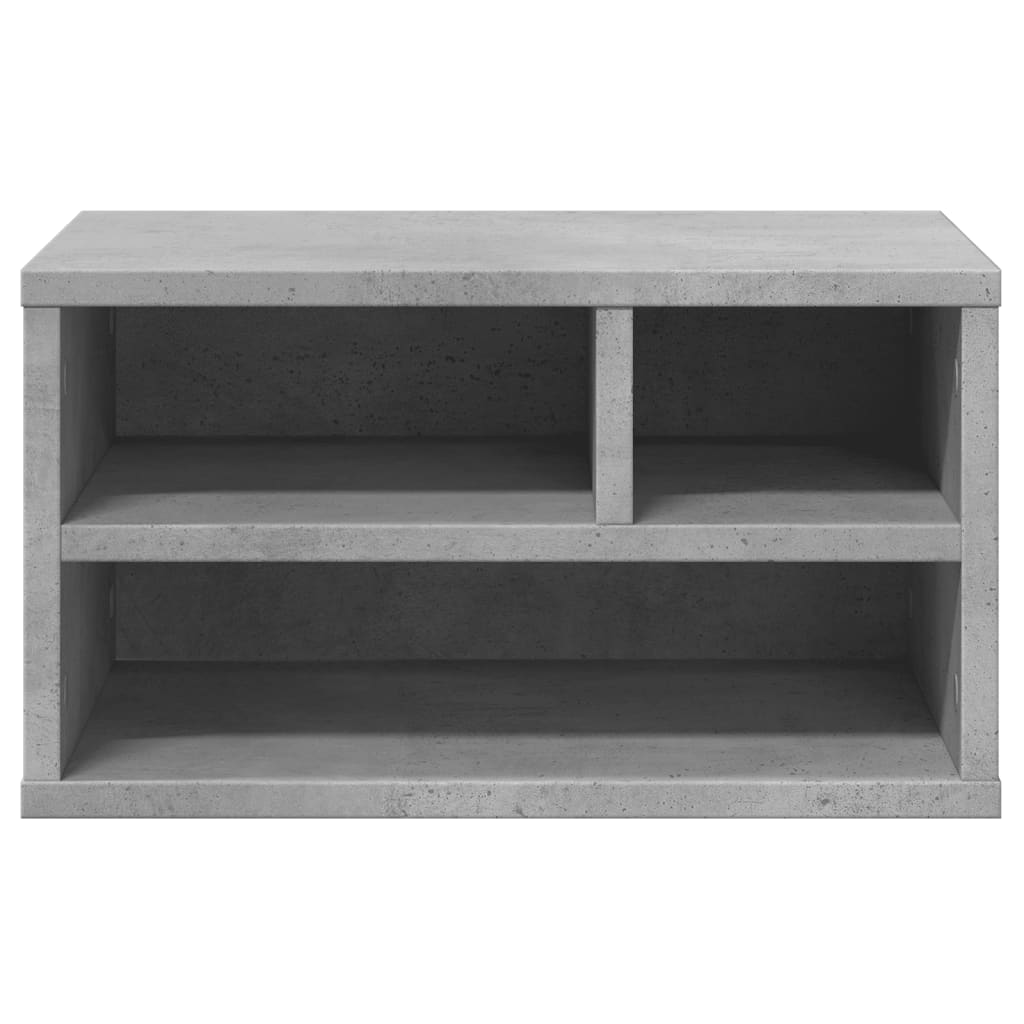 Printerkastje 40x32x22,5 cm bewerkt hout betongrijs is nu te koop bij PeponiXL, paradijselijk wonen!