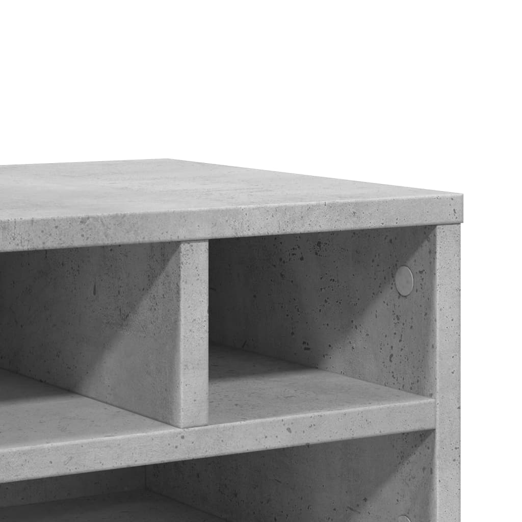 Printerkastje 40x32x22,5 cm bewerkt hout betongrijs is nu te koop bij PeponiXL, paradijselijk wonen!