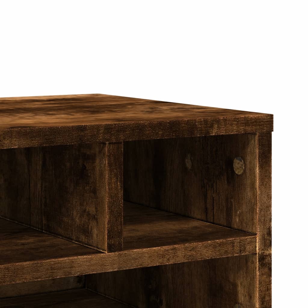 Printerkastje 40x32x22,5 cm bewerkt hout gerookt eikenkleurig is nu te koop bij PeponiXL, paradijselijk wonen!