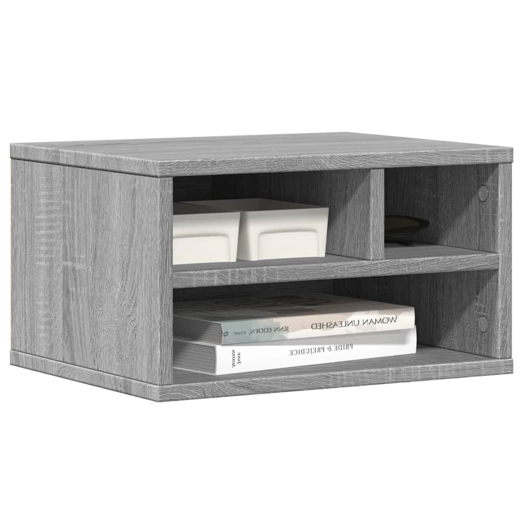 Printerkastje 40x32x22,5 cm bewerkt hout grijs sonoma eiken is nu te koop bij PeponiXL, paradijselijk wonen!