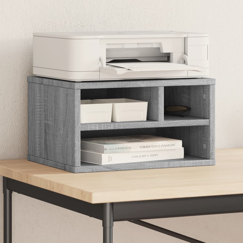 Printerkastje 40x32x22,5 cm bewerkt hout grijs sonoma eiken is nu te koop bij PeponiXL, paradijselijk wonen!