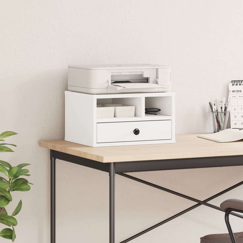 Printerkastje 40x32x22,5 cm bewerkt hout wit is nu te koop bij PeponiXL, paradijselijk wonen!