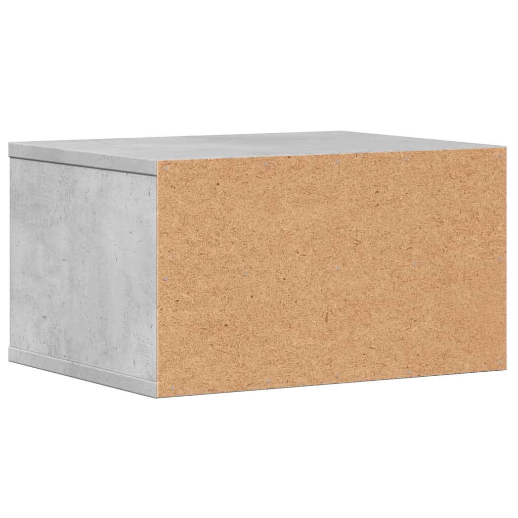 Printerkastje 40x32x22,5 cm bewerkt hout betongrijs is nu te koop bij PeponiXL, paradijselijk wonen!