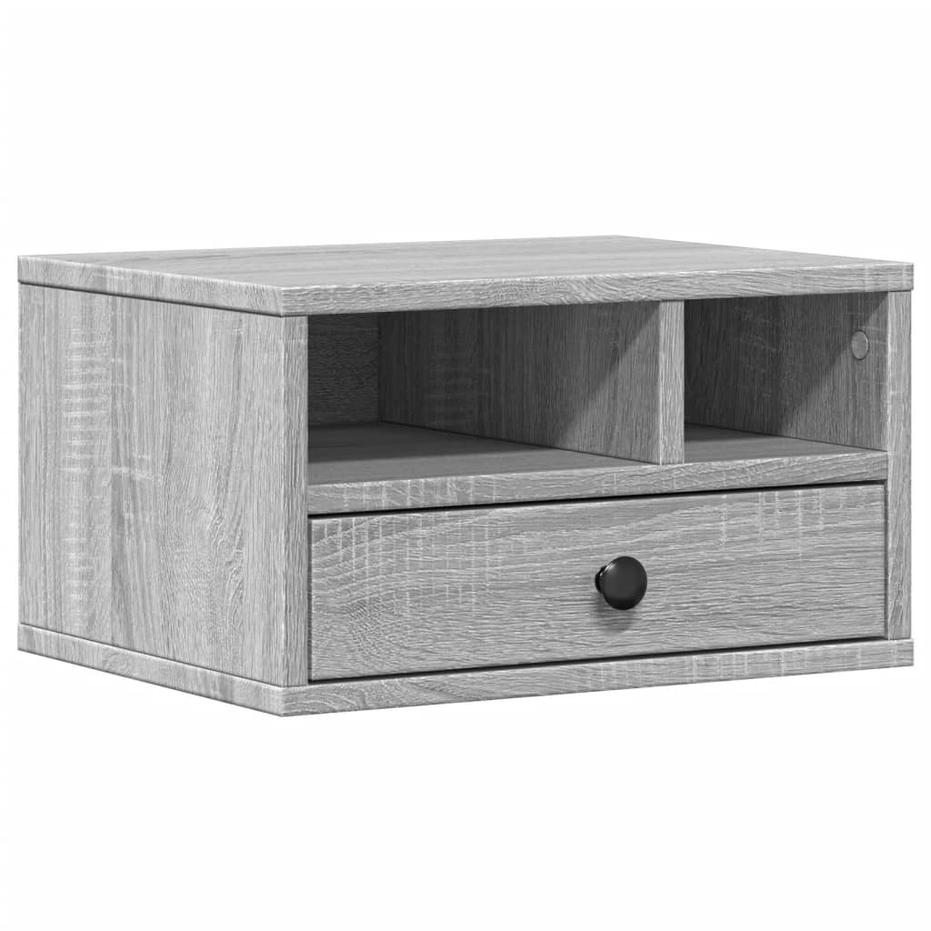 Printerkastje 40x32x22,5 cm bewerkt hout grijs sonoma eiken is nu te koop bij PeponiXL, paradijselijk wonen!