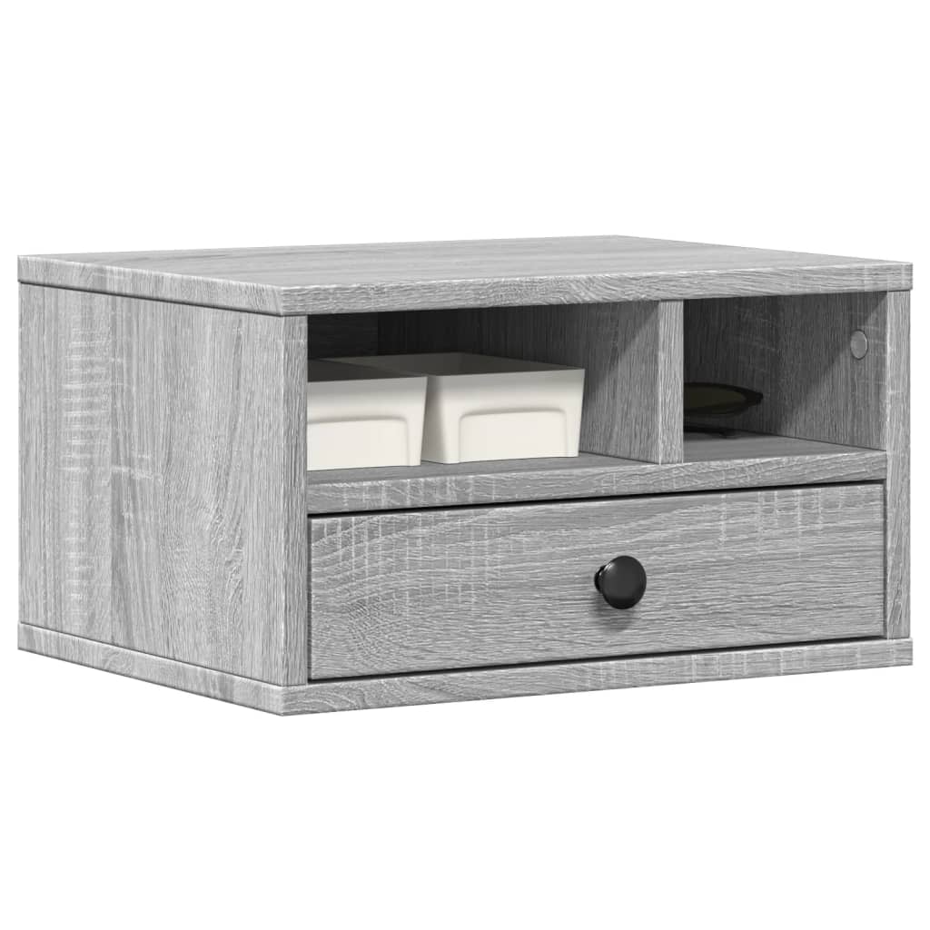 Printerkastje 40x32x22,5 cm bewerkt hout grijs sonoma eiken is nu te koop bij PeponiXL, paradijselijk wonen!