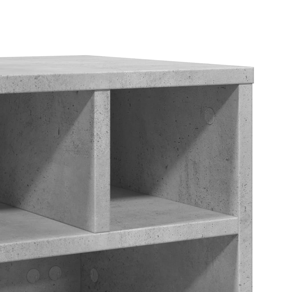 Printerkastje met wielen 41x32x34,5 cm betongrijs is nu te koop bij PeponiXL, paradijselijk wonen!