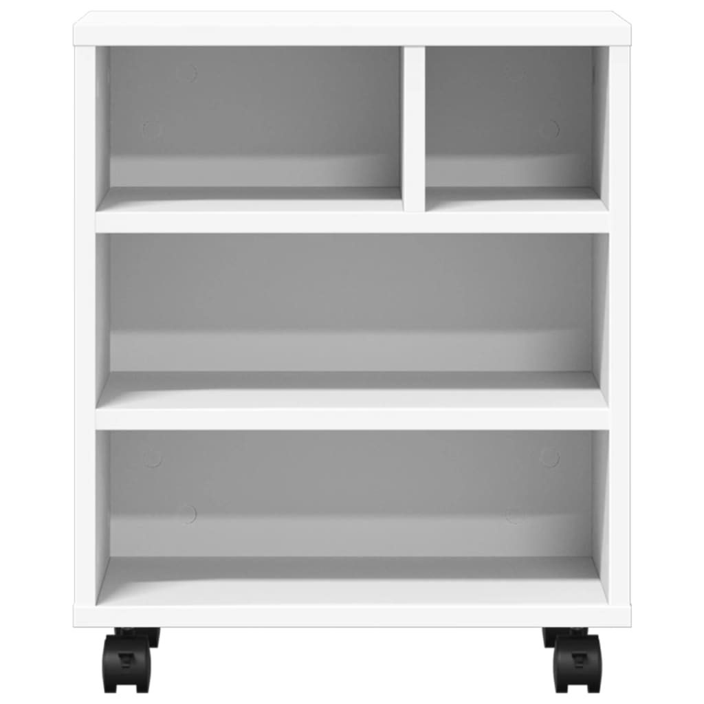 Printerkastje met wielen 41x32x48 cm wit is nu te koop bij PeponiXL, paradijselijk wonen!