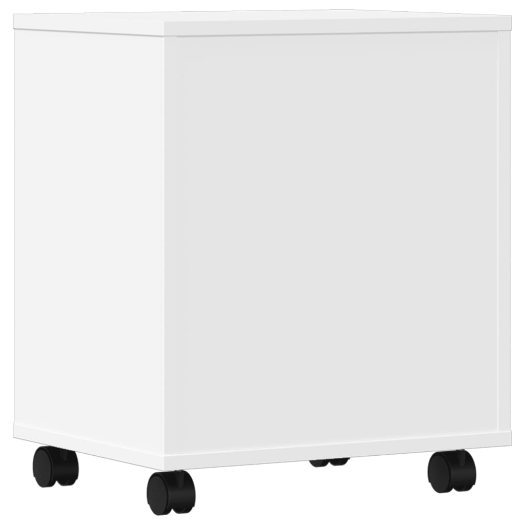 Printerkastje met wielen 41x32x48 cm wit is nu te koop bij PeponiXL, paradijselijk wonen!