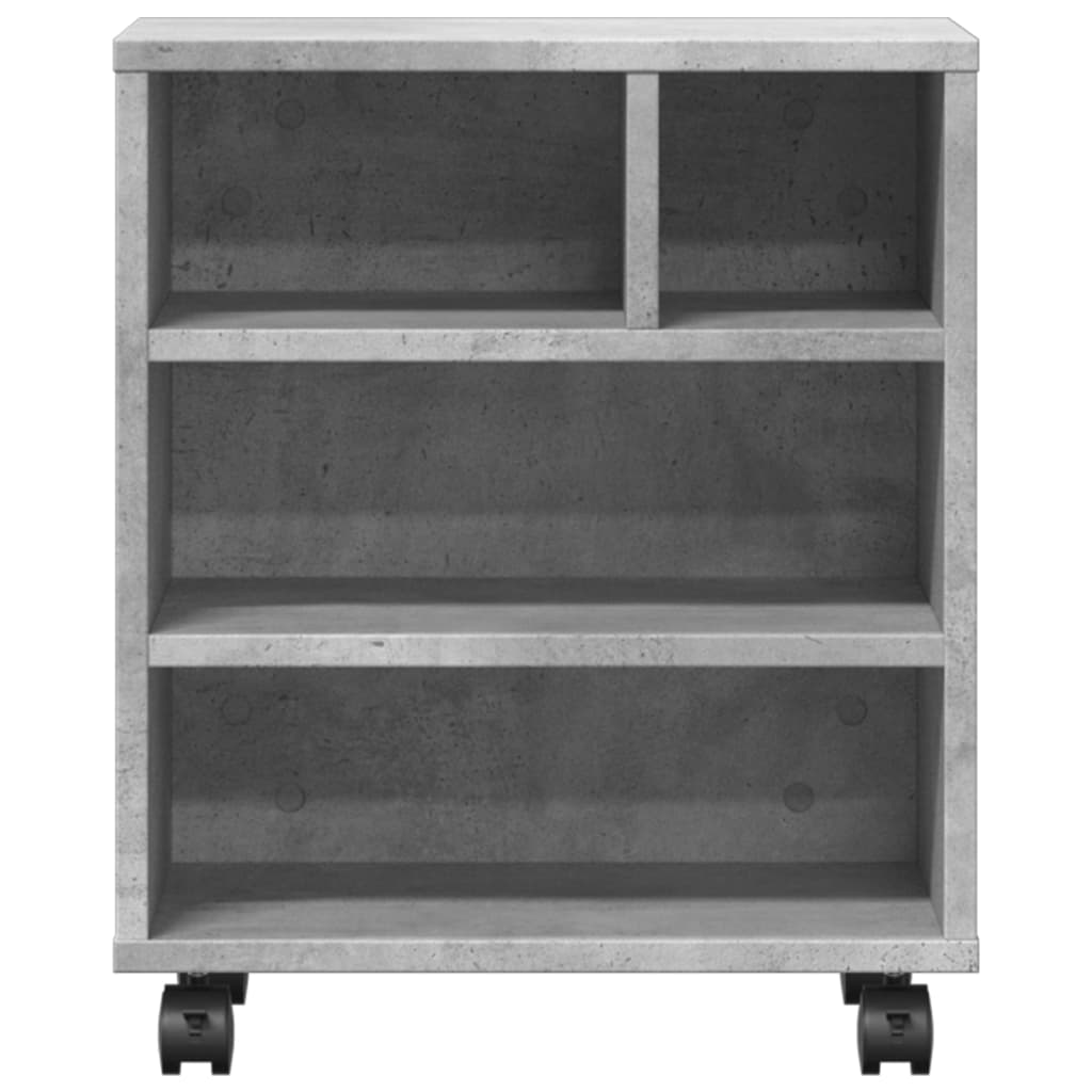 Printerkastje met wielen 41x32x48 cm betongrijs is nu te koop bij PeponiXL, paradijselijk wonen!