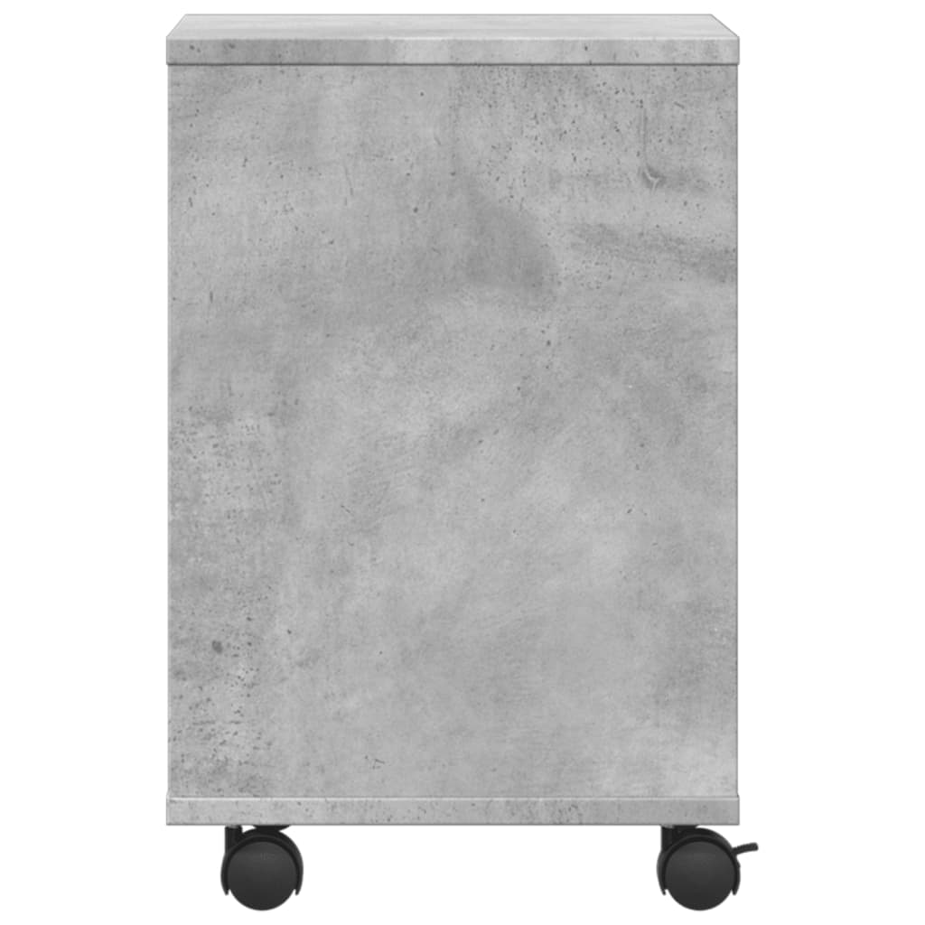 Printerkastje met wielen 41x32x48 cm betongrijs is nu te koop bij PeponiXL, paradijselijk wonen!