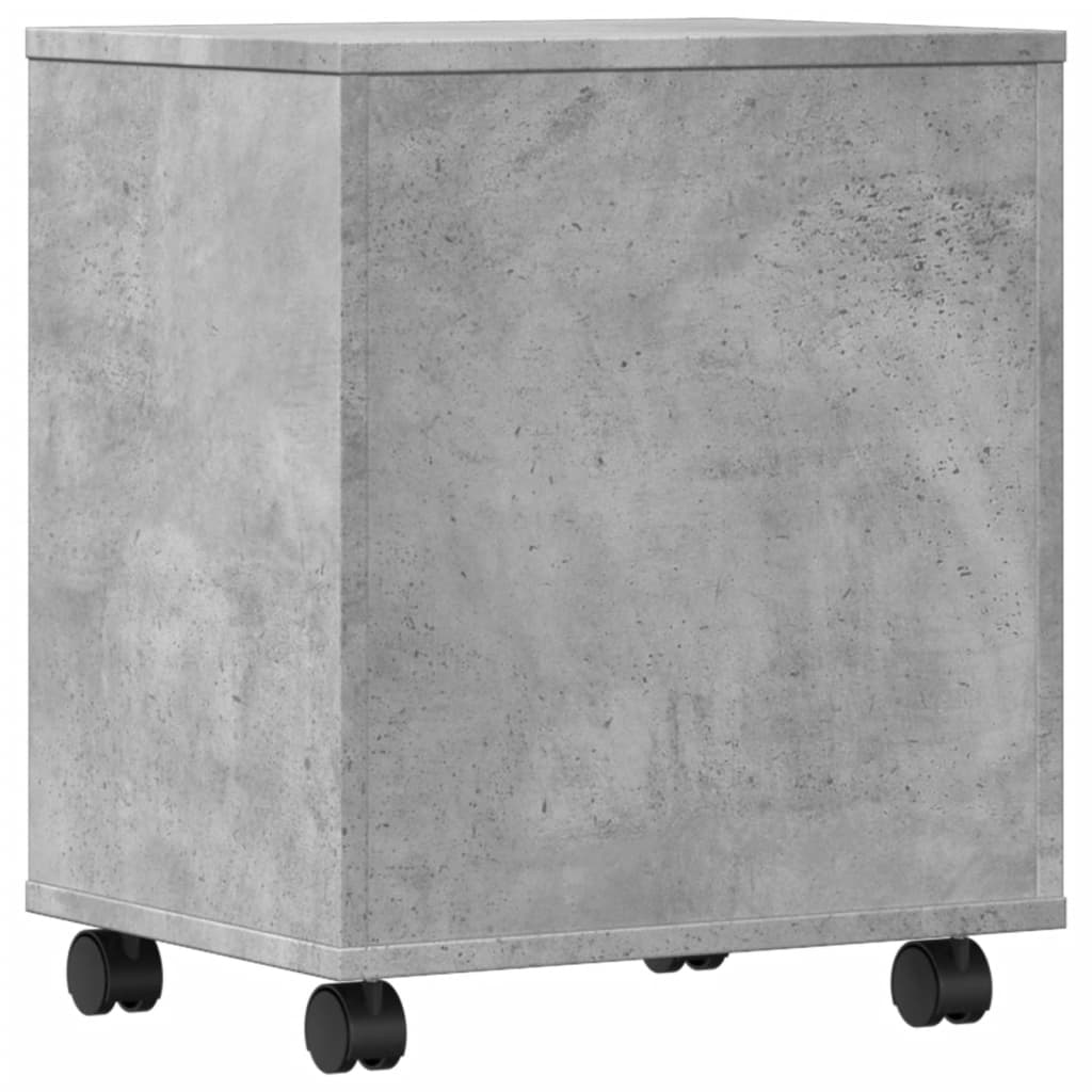 Printerkastje met wielen 41x32x48 cm betongrijs is nu te koop bij PeponiXL, paradijselijk wonen!